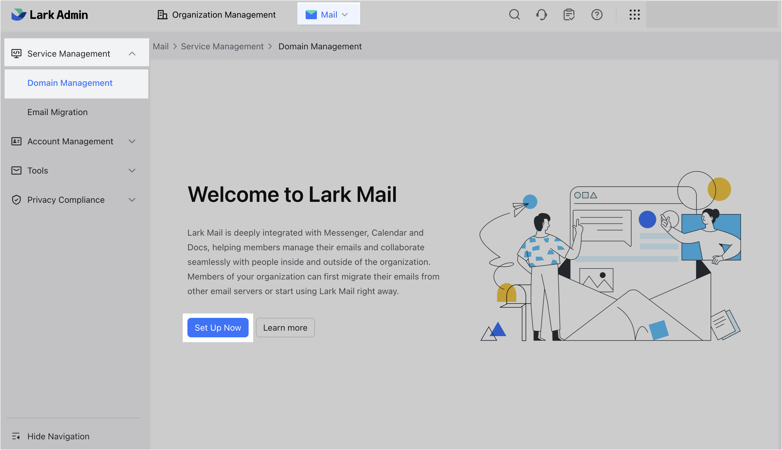 Admin | Activate Lark Mail service