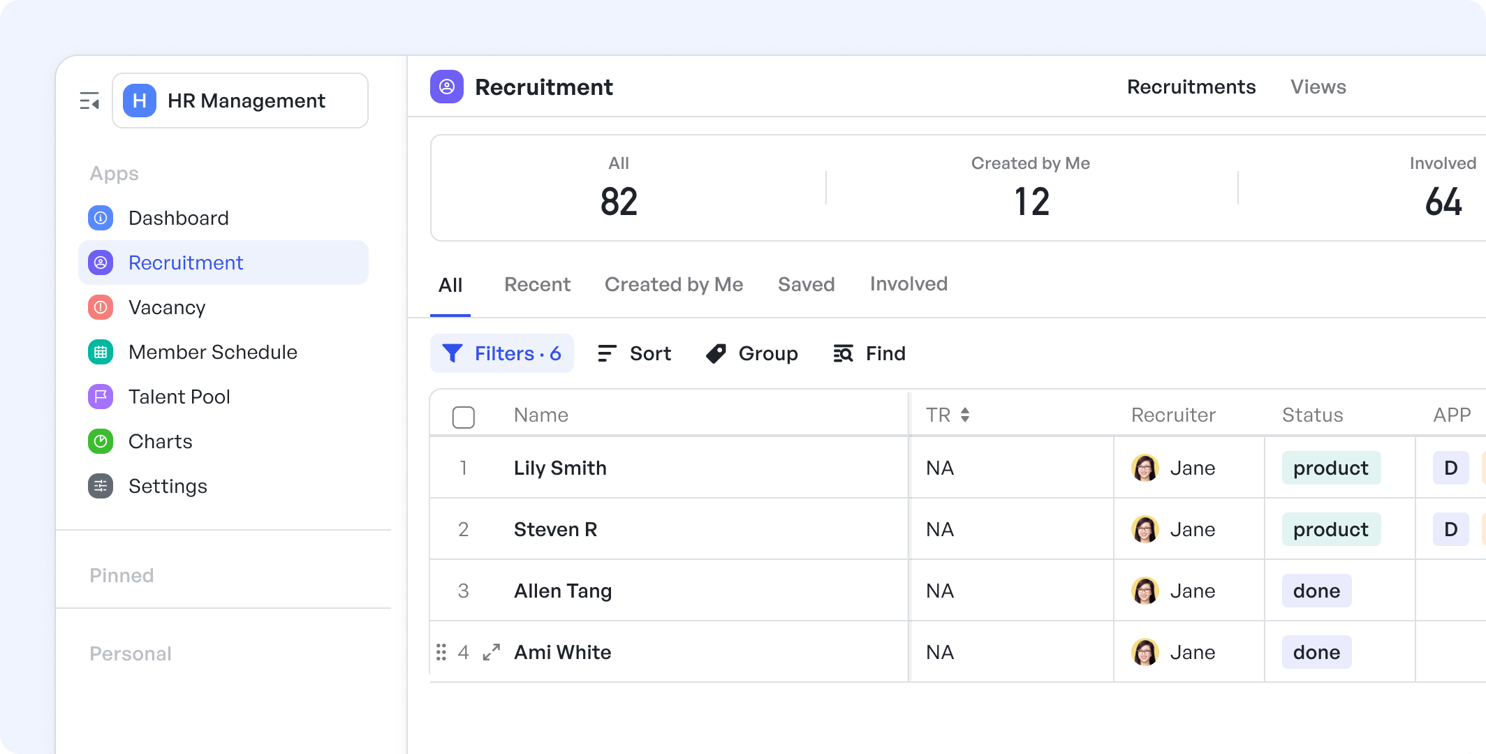 hr management template