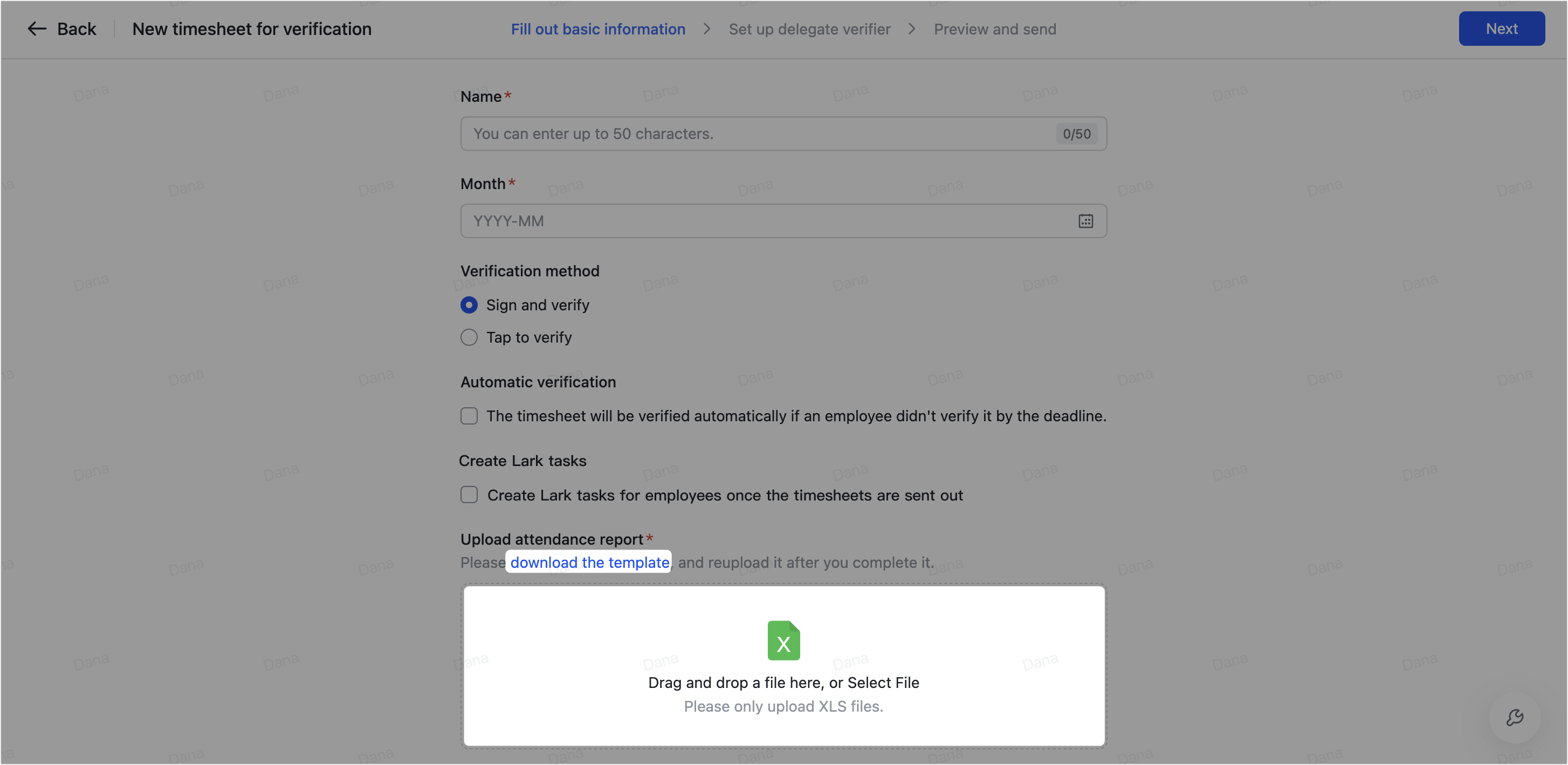 Admin | Manage attendance timesheets