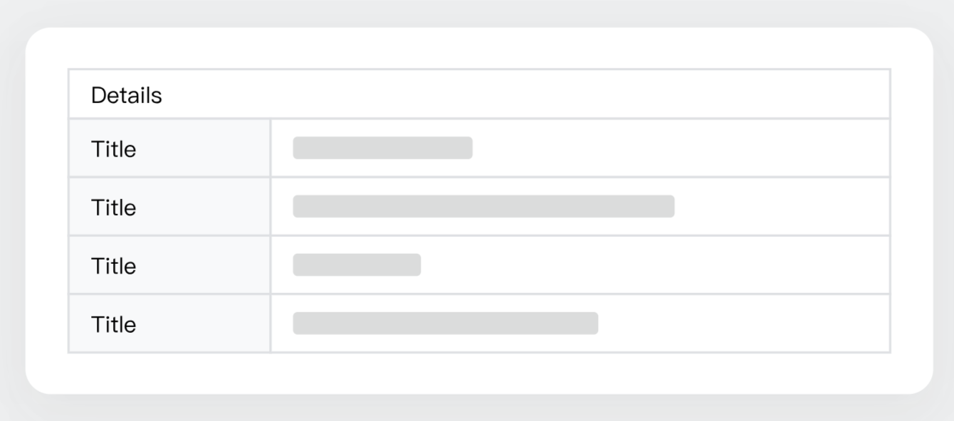 Admin | Use the Details/Table widget