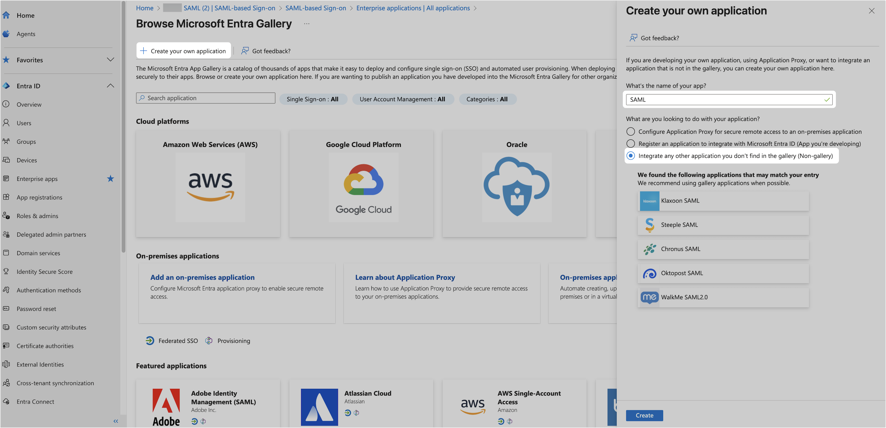 管理员配置SAML 2.0 SSO 登录（以Microsoft Entra ID 为例）